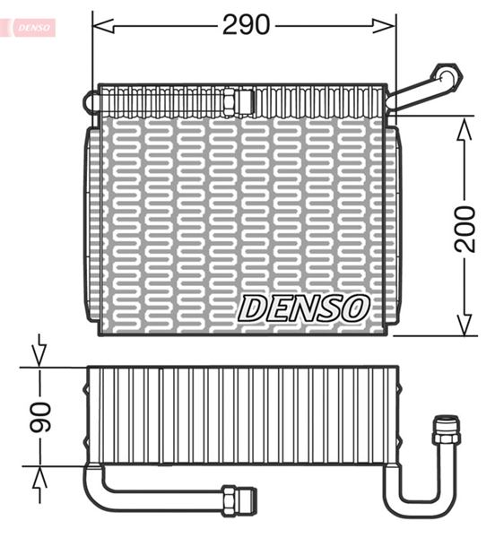 DENSO DEV01005 İklimlendirme Sistemi Evaporatör - LANCIA KAPPA (838_) uyumlu