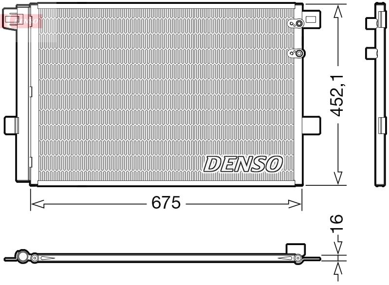 DENSO DCN32065 İklimlendirme Sistemi Klima Radyatörü - VW AMAROK (2HA, 2HB, S1B, S6B, S7A, S7B, AGD) uyumlu