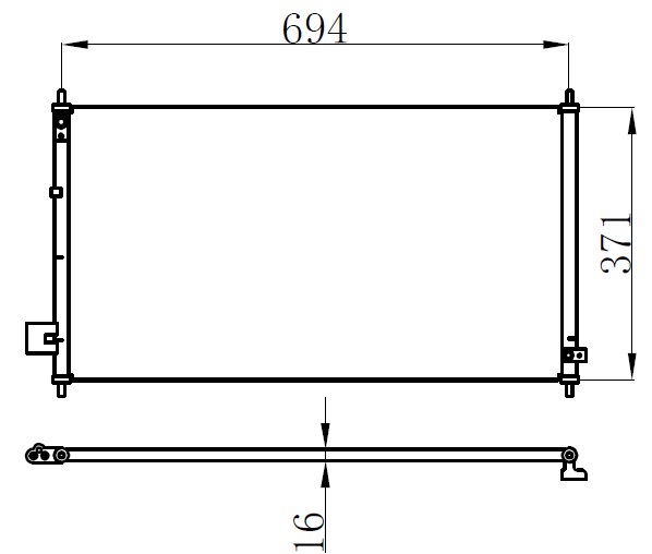 Klima Radyatörü - CHN843016 Ürün Görseli