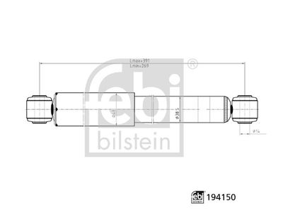 FEBI BILSTEIN 194150 Süspansiyon Sistemi Amortisör - MERCEDES-BENZ VITO / MIXTO Panelvan/Van (W639) uyumlu
