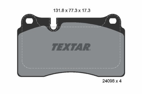 TEXTAR 2409801 Fren Sistemleri Fren Balatası - VW TOUAREG (7P5, 7P6) uyumlu