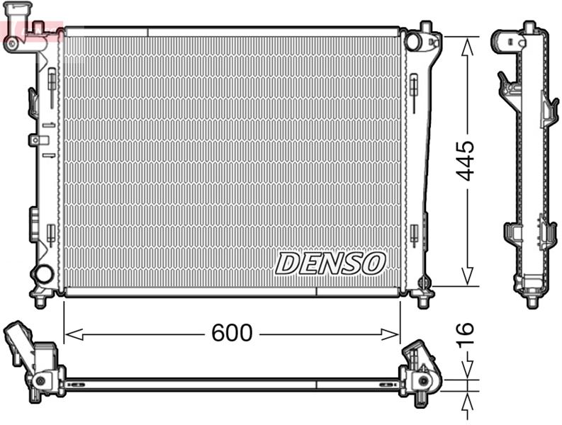 DENSO DRM41004 Soğutma Sistemi Su Soğutucu & Parçaları - KIA CEE'D SW (ED) uyumlu