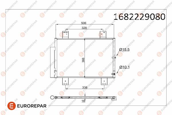 EUROREPAR 1682229080 Diğer Diğer Donanım & Parçalar - DAIHATSU TERIOS (J2_, F7__) uyumlu