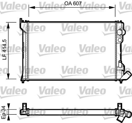 VALEO 730982 Soğutma Sistemi Su Soğutucu & Parçaları - CITROËN XANTIA (X1_, X2_) uyumlu