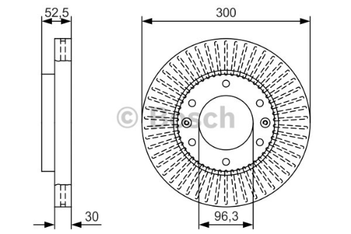 BOSCH 0 986 479 T88 Fren Sistemleri Fren Diski - HYUNDAI H-1 Travel (TQ) uyumlu