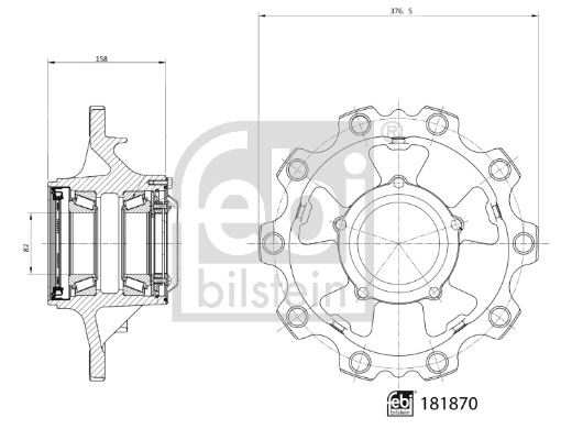 FEBI BILSTEIN 181870 Tekerlek & Aks Parçaları Teker Rulmanı
