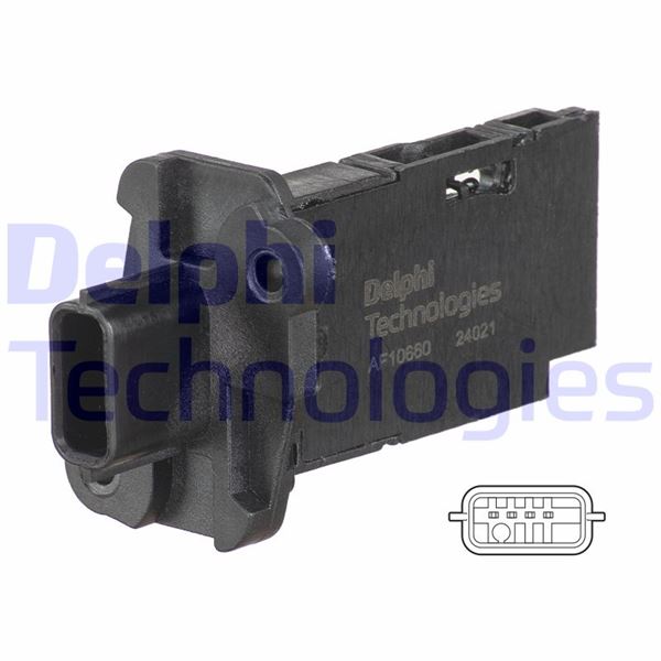 DELPHI AF10660-12B1 Motor Hava Kütle Ölçer (MAF Sensörü) - OPEL MOVANO B Minibüs/Otobüs (X62) uyumlu