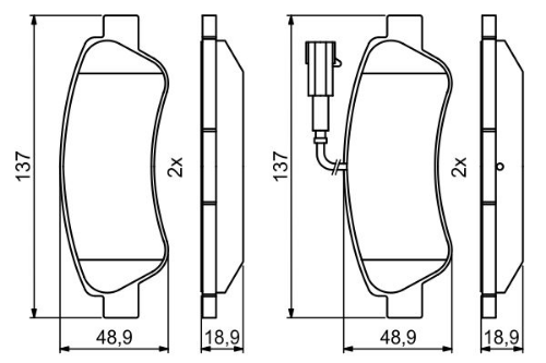 BOSCH 0 986 494 994 Fren Sistemleri Fren Balatası - FIAT DUCATO Panelvan/Van (250_) uyumlu