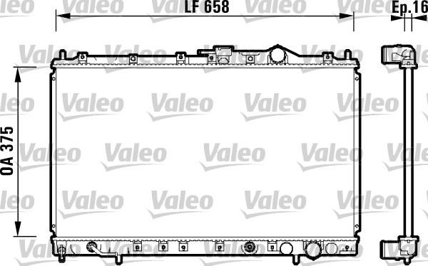 VALEO 734138 Soğutma Sistemi Su Soğutucu & Parçaları - MITSUBISHI SPACE RUNNER MPV (N1_W, N2_W) uyumlu