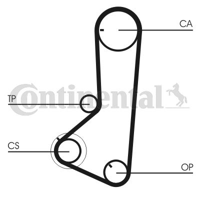 CONTINENTAL CTAM CT836 Motor Kayış - MITSUBISHI L400 Minibüs/Otobüs (PD_W, PC_W, PA_V, PB_V, PA_W) uyumlu