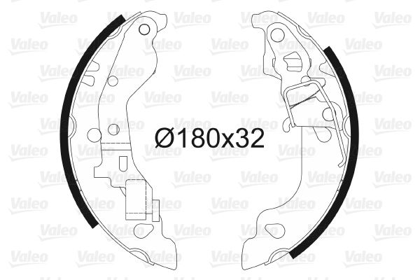 VALEO 562990 Fren Sistemleri Fren Pabucu - FIAT PUNTO (188_) uyumlu