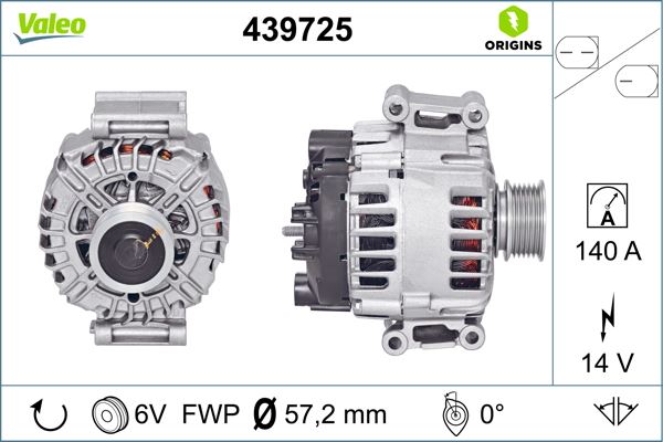 VALEO 439725 Elektrik Sistemi Alternatör - VW PASSAT B7 (362) uyumlu