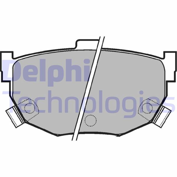 DELPHI LP1073 Fren Sistemleri Fren Balatası - NISSAN BLUEBIRD Hatchback (T72, T12) uyumlu