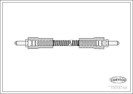 CORTECO 19018748 Fren Sistemleri Fren Hortumları - LAND ROVER 110/127 (LDH) uyumlu