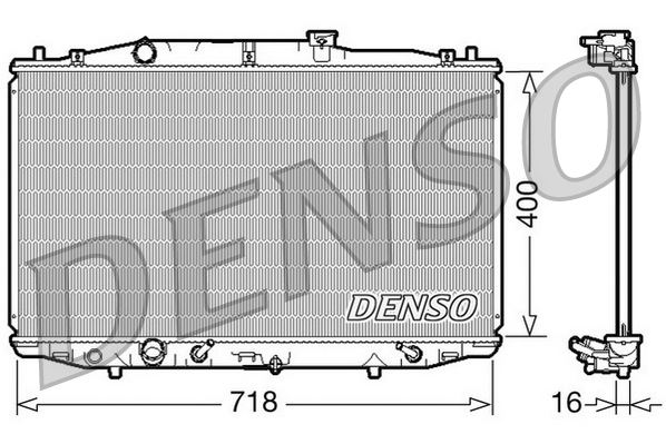 DENSO DRM40024 Soğutma Sistemi Su Soğutucu & Parçaları - HONDA ACCORD VII (CL, CN) uyumlu