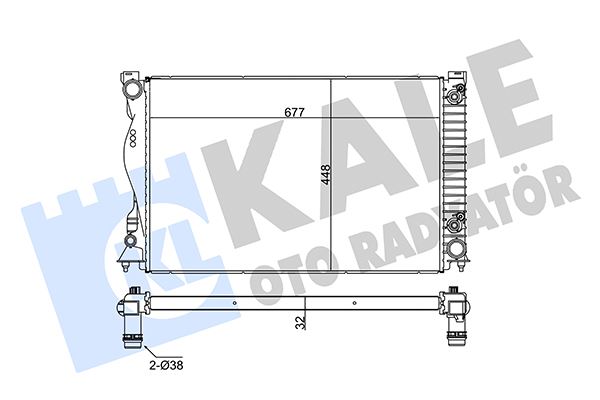 KALE OTO RADYATÖR 353200 Soğutma Sistemi Su Soğutucu & Parçaları - AUDI A6 C7 Avant (4G5, 4GD) uyumlu