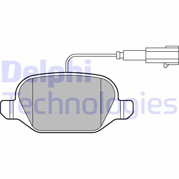 DELPHI LP2302 Fren Sistemleri Fren Balatası - ABARTH 500 / 595 / 695 uyumlu