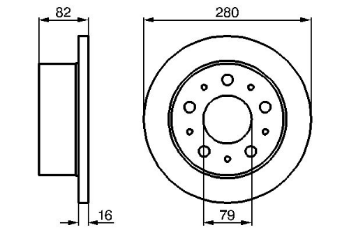 BOSCH 0 986 479 066 Fren Sistemleri Fren Diski - FIAT DUCATO Panelvan/Van (250_) uyumlu