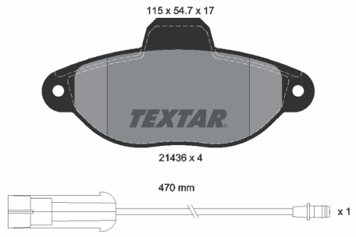 TEXTAR 2143603 Fren Sistemleri Fren Balatası - FIAT PUNTO (176_) uyumlu