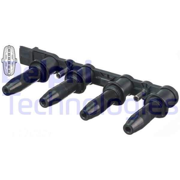 DELPHI CE20009-12B1 Ateşleme Sistemi Ateşleme Bobini - OPEL ASTRA H Station wagon (A04) uyumlu