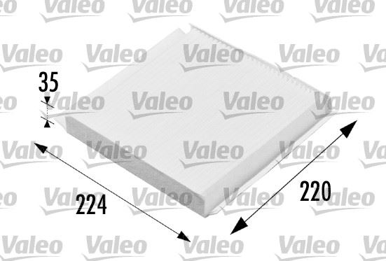 VALEO 698657 İklimlendirme Sistemi Polen Filtresi - CITROËN BERLINGO / BERLINGO FIRST Kasa/büyük limuzin (M_) uyumlu