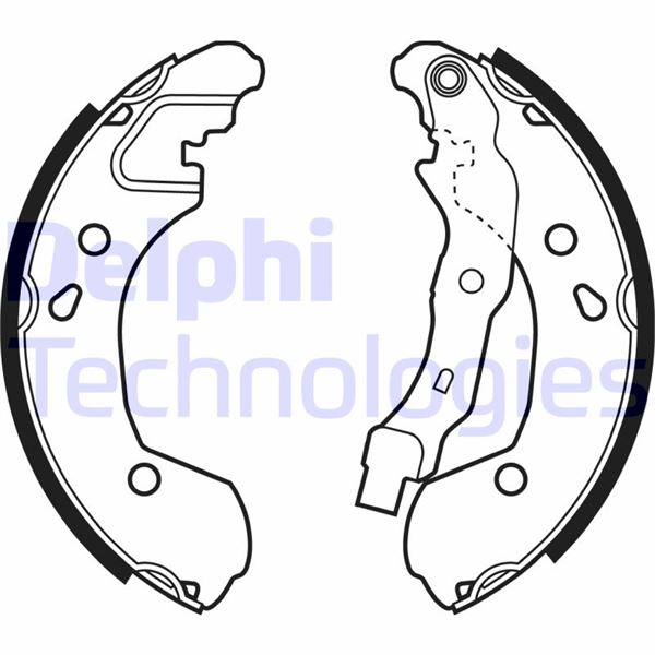 DELPHI LS1965 Fren Sistemleri Fren Pabucu - RENAULT MODUS / GRAND MODUS (F/JP0_) uyumlu
