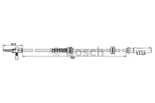 BOSCH 0 265 007 896 Fren Sistemleri Sürüş Dinamiği Ayarı - OPEL CORSA D (S07) uyumlu