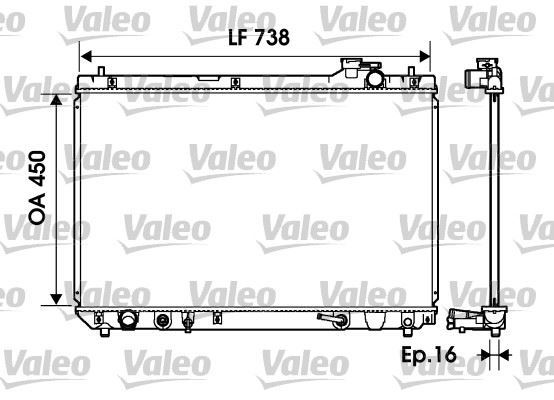 VALEO 734194 Soğutma Sistemi Su Soğutucu & Parçaları - TOYOTA RAV 4 II (_A2_) uyumlu