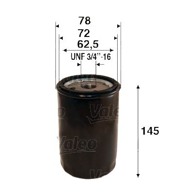 VALEO 586106 Motor Yağ Filtresi - FORD ESCORT IV (GAF, AWF, ABFT) uyumlu
