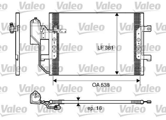 VALEO 817659 İklimlendirme Sistemi Klima Radyatörü - MERCEDES-BENZ A-SERISI (W168) uyumlu