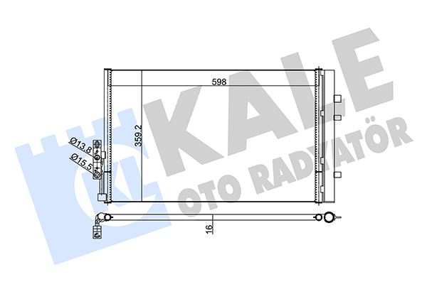 KALE OTO RADYATÖR 352610 İklimlendirme Sistemi Klima Radyatörü - BMW X3 (F25) uyumlu