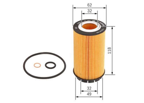 BOSCH F 026 407 069 Motor Yağ Filtresi - KIA SPORTAGE II (JE_, KM_) uyumlu