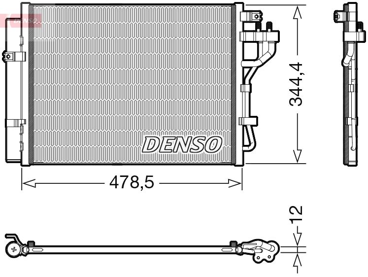 DENSO DCN43006 İklimlendirme Sistemi Klima Radyatörü - KIA PICANTO II (TA) uyumlu