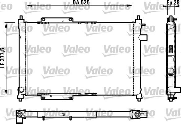 VALEO 731818 Soğutma Sistemi Su Soğutucu & Parçaları - ROVER 400 II Hatchback (RT) uyumlu