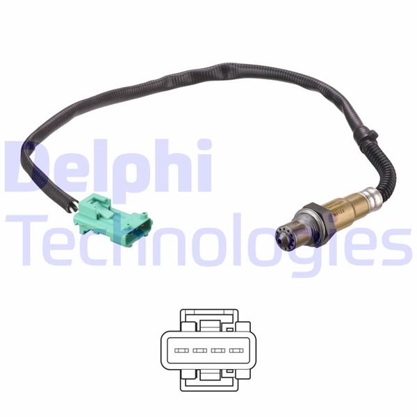 DELPHI ES21147-12B1 Emme & Egzoz Sistemi Egzoz Sensörleri - PEUGEOT 306 Hatchback (7A, 7C, N3, N5) uyumlu