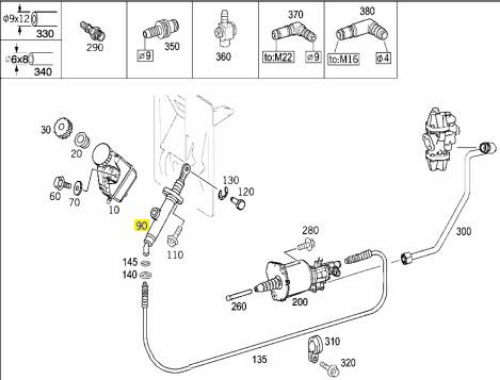 Debriyaj Merkezi - MERCEDES ORIJINAL - A0022950806 Ürün Görseli