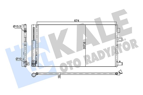 KALE OTO RADYATÖR 350675 İklimlendirme Sistemi Klima Radyatörü - RENAULT FLUENCE (L3_) uyumlu