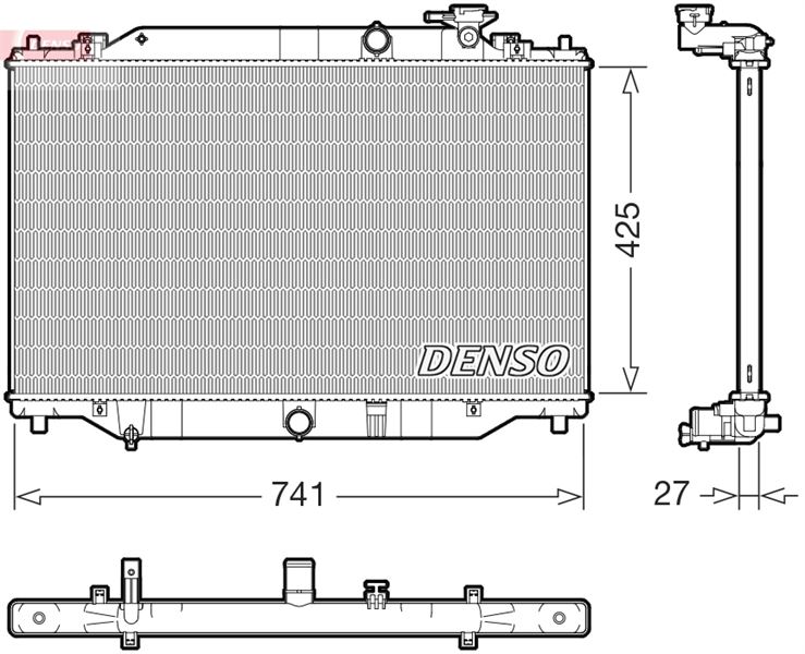 DENSO DRM44052 Soğutma Sistemi Su Soğutucu & Parçaları - MAZDA CX-5 (KE, GH) uyumlu