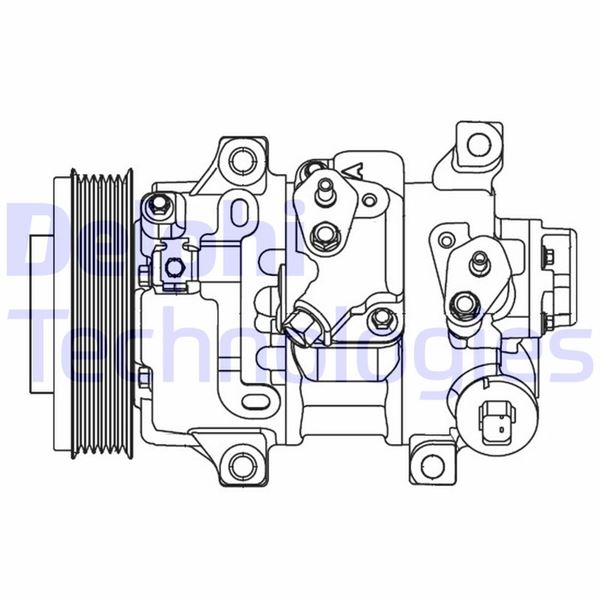 DELPHI CS20478 İklimlendirme Sistemi Kompresör Parçaları - TOYOTA AURIS (_E15_) uyumlu
