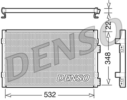 DENSO DCN06002 İklimlendirme Sistemi Klima Radyatörü - CHRYSLER PT CRUISER (PT_) uyumlu