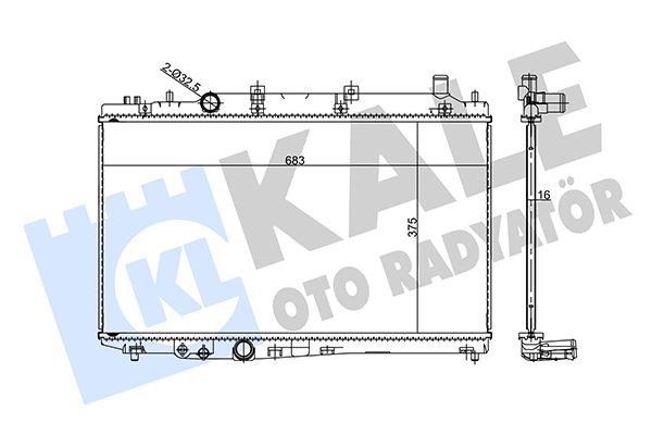 KALE OTO RADYATÖR 362605 Soğutma Sistemi Su Soğutucu & Parçaları
