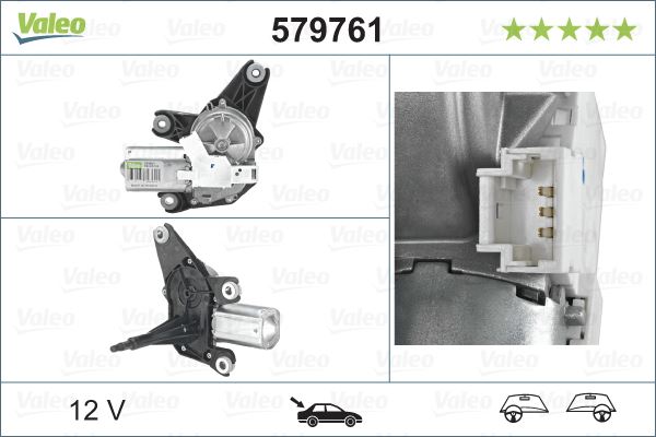 VALEO 579761 Kaporta & Gövde Parçaları Cam Silecek Mekanizması - RENAULT LAGUNA II Grandtour (KG0/1_) uyumlu