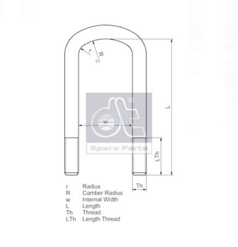 DT Spare Parts 2.62556 Süspansiyon Sistemi Montaj Parçaları - VOLVO FH16 II uyumlu