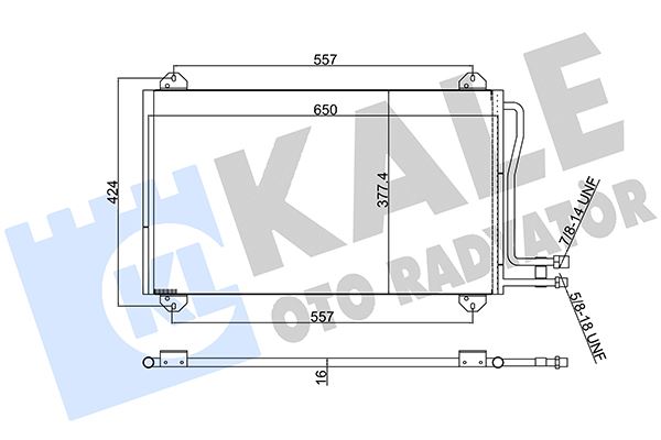 KALE OTO RADYATÖR 381100 Diğer Diğer Donanım & Parçalar - MERCEDES-BENZ SPRINTER 2-t Minibüs/Otobüs (B901, B902) uyumlu