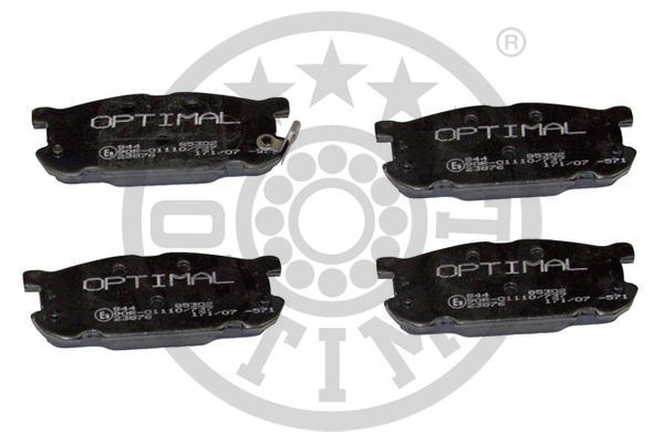 OPTIMAL BP-85302 Fren Sistemleri Fren Balatası - MAZDA MX-5 II (NB) uyumlu