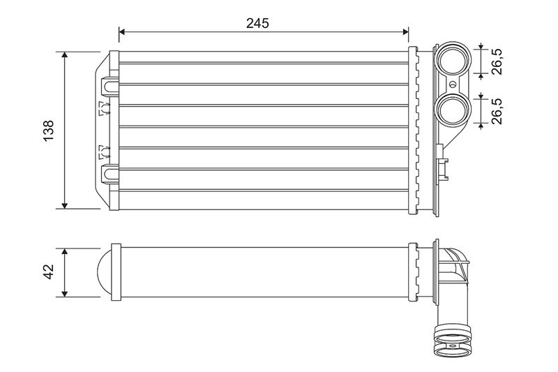 VALEO 811503 İklimlendirme Sistemi İç Mekan Isı Değiştirici - PEUGEOT 307 (3A/C) uyumlu