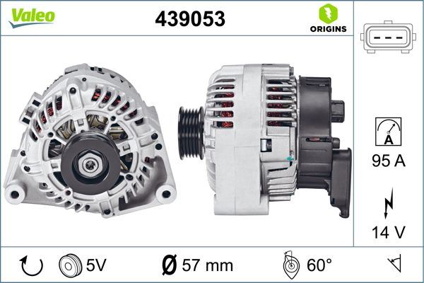 VALEO 439053 Elektrik Sistemi Alternatör - BMW 3 (E36) uyumlu