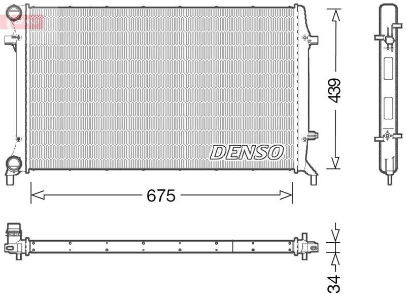 DENSO DRM02027 Soğutma Sistemi Su Soğutucu & Parçaları - AUDI A6 C6 (4F2) uyumlu