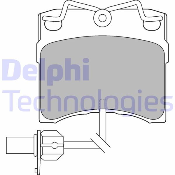 DELPHI LP1535 Fren Sistemleri Fren Balatası - VW TRANSPORTER T4 Minibüs/Otobüs (70B, 70C, 7DB, 7DK, 70J, 70K, uyumlu