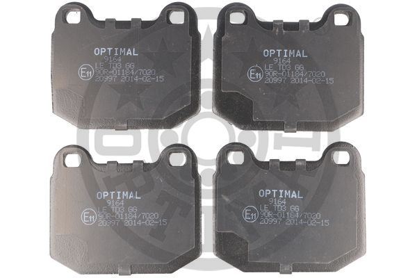 OPTIMAL BP-09164 Fren Sistemleri Fren Balatası - OPEL KADETT C City uyumlu